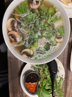 Veggie Pho (must specify vegan broth)  at Rakuu in Spring