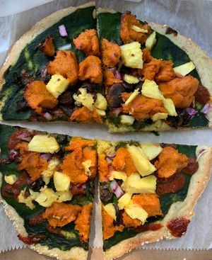 Hawaiian Pizza  at Shayna B's By The Sea in Westbrook