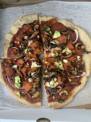 Roasted Veggie Pizza  at Shayna B's By The Sea in Westbrook