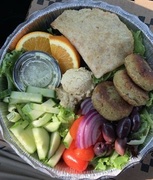 Falafel Bowl (one of my favs)  at Shayna B's By The Sea in Westbrook