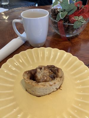 Cinnamon bun  at Shayna B's By The Sea in Westbrook