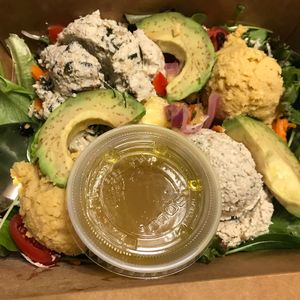 Salad sampler at Shayna B's By The Sea in Westbrook