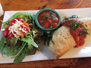 Calzone at Shayna B's By The Sea in Westbrook
