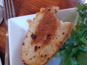 Grilled sunflower cheese slider at Shayna B's By The Sea in Westbrook