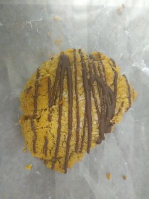 Almond butter drizzle cookie at Shayna B's By The Sea in Westbrook