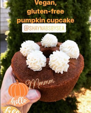 Pumpkin cupcake is delish!🎃 at Shayna B's By The Sea in Westbrook
