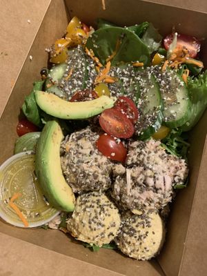 Salad to go at Shayna B's By The Sea in Westbrook