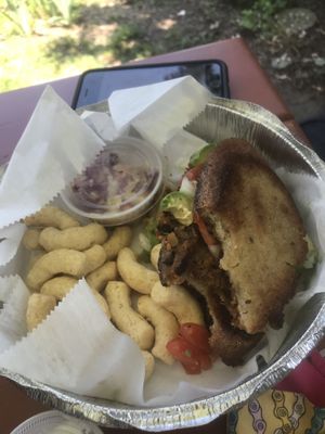 Burger at Shayna B's By The Sea in Westbrook