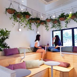 interior seating, much more seats on the other side of the store too! cosy interior and v cute at Project Acai - Holland Village in Central Singapore