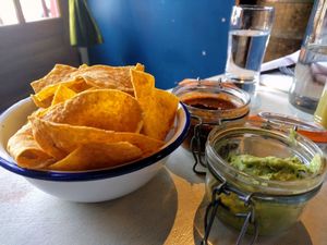 Chips, Salsa, and Guacamole at Casco Antiguo  in Seattle