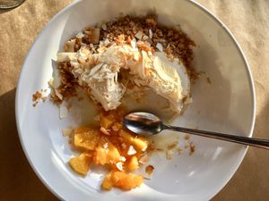 Tasty Dessert „amistoso“! at Col'Cacchio in Camps Bay