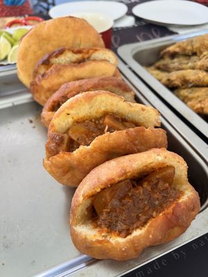 Vegan Vetkoek   at Vegan Goods Market in Cape Town