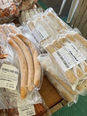 Plantbased meats   at Vegan Goods Market in Cape Town