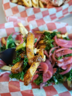 Vegan Poutine at Brewhouse 41 Tap & Grill in Schererville