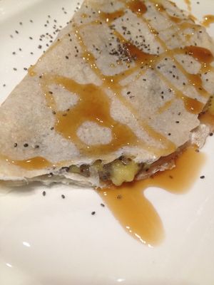 Banana pancake at Monkeys in Budapest