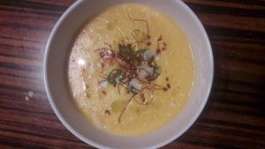 Thai corn soup at Monkeys in Budapest