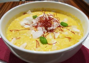 Thai corn soup at Monkeys in Budapest