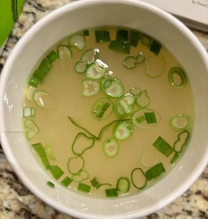 Miso soupp  at Fusian in Columbus