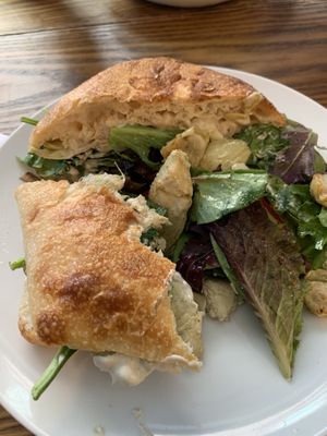 Took a bite first. Yum 🤤  at The Vegan Nest in Clinton