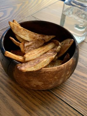 Potato wedges  at The Vegan Nest in Clinton