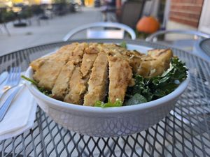 Chic'n Ceasar Salad is a must try. Sooo goood at The Vegan Nest in Clinton