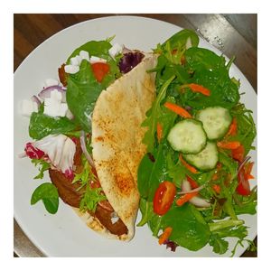 Greek Gyro at The Vegan Nest in Clinton