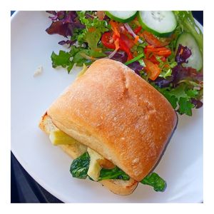 Spinach & Artichoke Sandwich at The Vegan Nest in Clinton