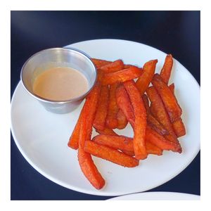 Sweet Potato Fries at The Vegan Nest in Clinton