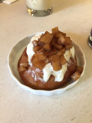 Apple pie cinnamon bun  at The Vegan Nest in Clinton