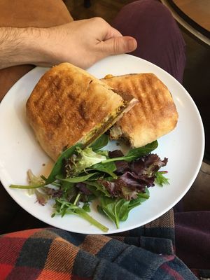 Pastrami melt at The Vegan Nest in Clinton