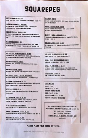   at Square Peg Coffee House in Swansea