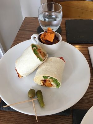 Wonderful Wraps at The Mortar & Pestle Vegan Tearoom in Dymchurch