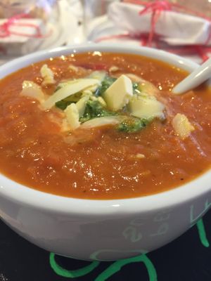 Tomato Soup at The Mortar & Pestle Vegan Tearoom in Dymchurch
