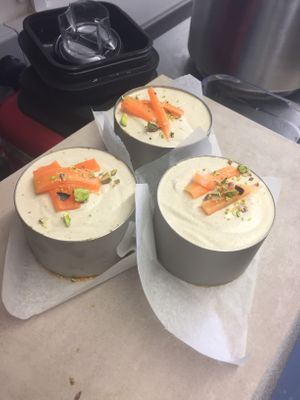 Raw Carrot Cake at The Mortar & Pestle Vegan Tearoom in Dymchurch