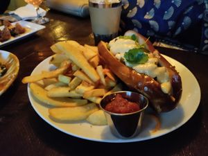 What a huge serve! at Beelman's in Los Angeles