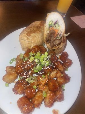 Wrap & Korean tots   at Beelman's in Los Angeles