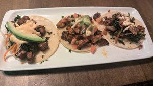 Taco trio!! at Beelman's in Los Angeles