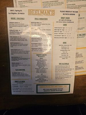  at Beelman's in Los Angeles