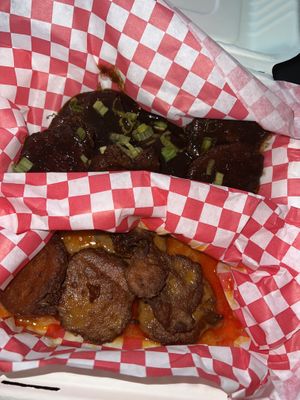 Jamaican Jerk and Mild Buffalo   at Heavenly Buffaloes in Durham