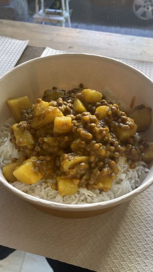 Lentil Dahl  at Missfagiola in Bologna
