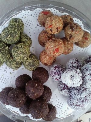 bliss balls at Magic Garden Food Cart in Nelson