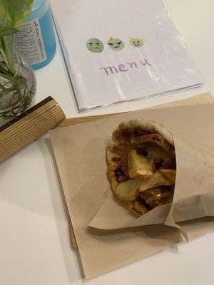 Seitan gyros at Peas in Athens