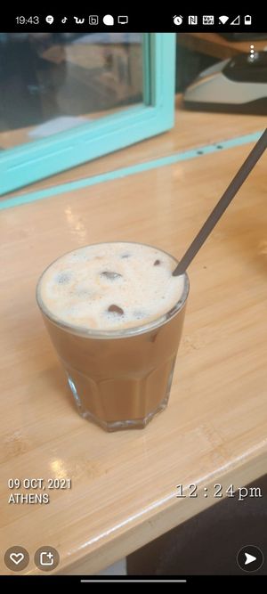 Freedo Coffee with Oat Milk at Peas in Athens