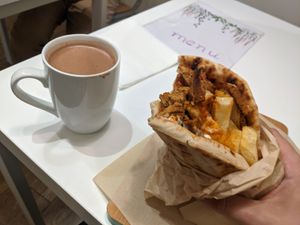 lovely seitan gyros at Peas in Athens