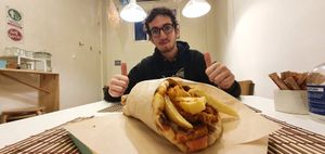 Thumbs up at Peas in Athens