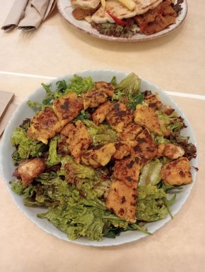Tempeh salad at Peas in Athens
