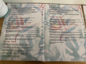 menu  at Peas in Athens