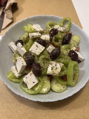 Greek Salad - yummy!  at Peas in Athens
