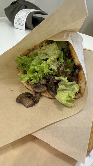 Mush in Wrap  at Peas in Athens