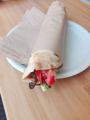 Seitan Wrap at Peas in Athens